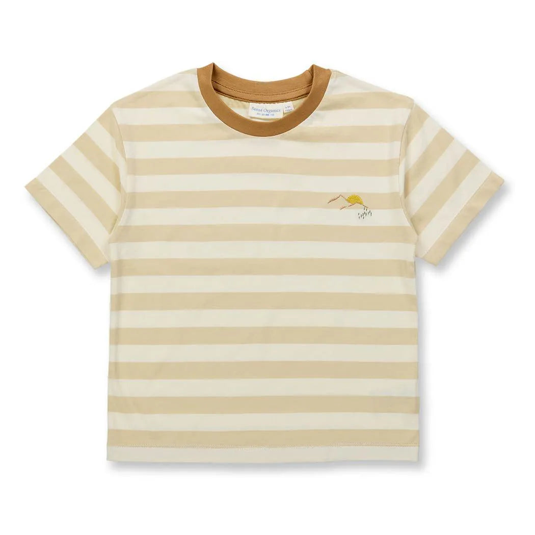 Sense Organics T-Shirt ANTON beige gestreift