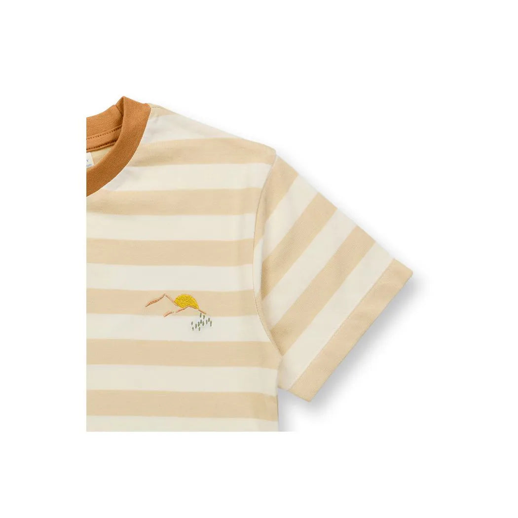 Sense Organics T-Shirt ANTON beige gestreift