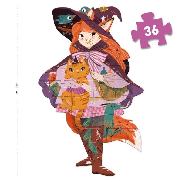 Djeco Bodenpuzzle Lily die Hexe