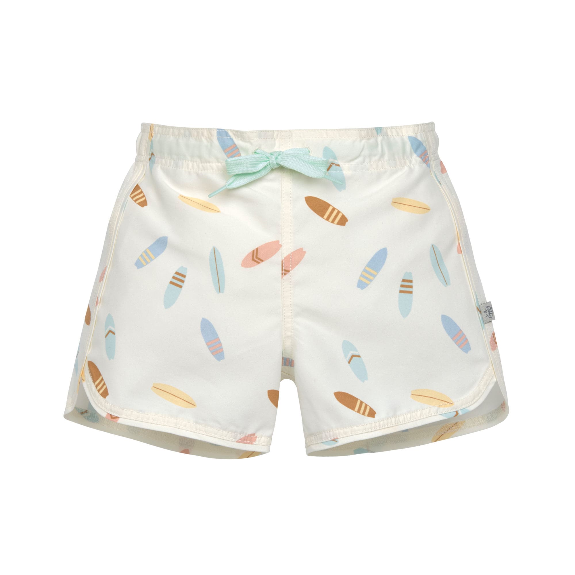 Lässig Badehose Surfbretter weiß