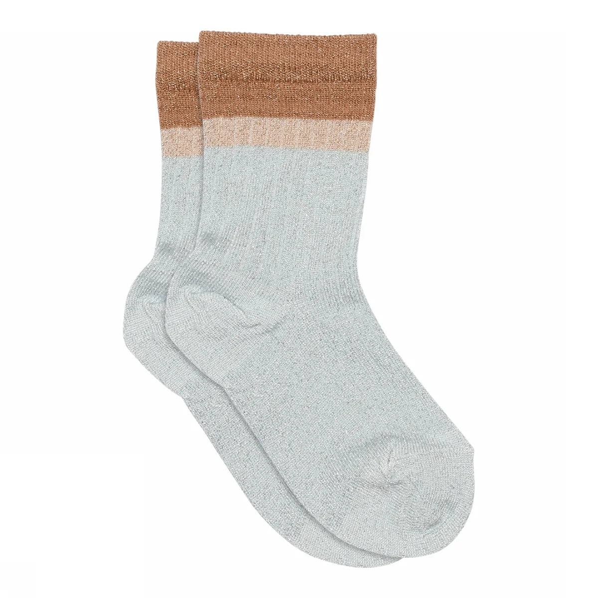 MP kida Norma Glitter Socks Tawny Brown