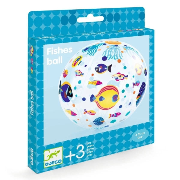 Djeco Aufblasbarer Wasserball Fische