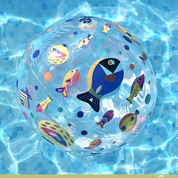 Djeco Aufblasbarer Wasserball Fische