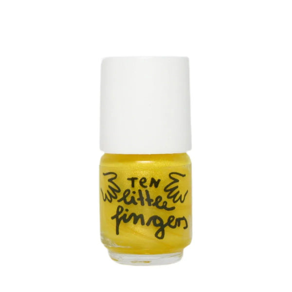 Ten little Fingers Kindernagellack Gelb Glitzer