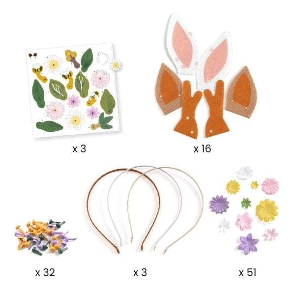 Djeco DIY Haarreif Flower Friends