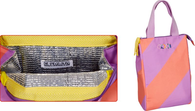 Die Spiegelburg Lunchtasche flieder & papaya