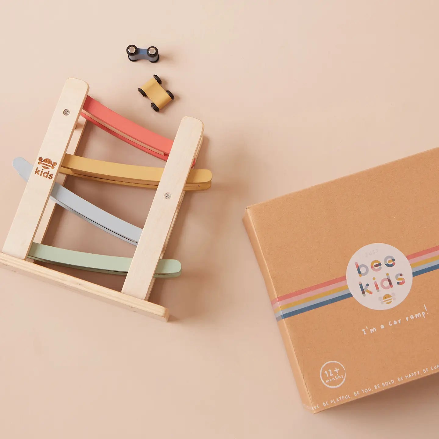 just bee kids Auto-Rampen-Spielzeug aus Holz