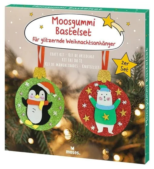 moses Moosgummi Bastelsets, Weihnachtsanhänger