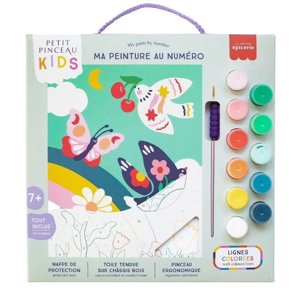 La petite épicerie Malen nach Zahlen Set Kids Frühling