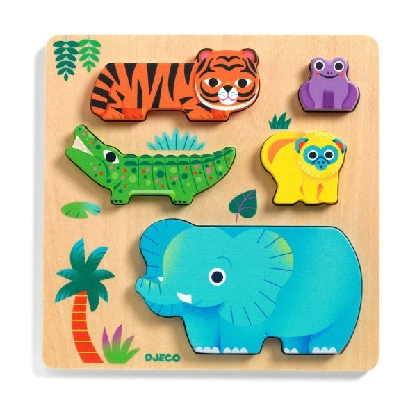 Djeco Steckpuzzle Woody Wild