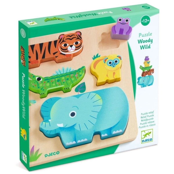Djeco Steckpuzzle Woody Wild