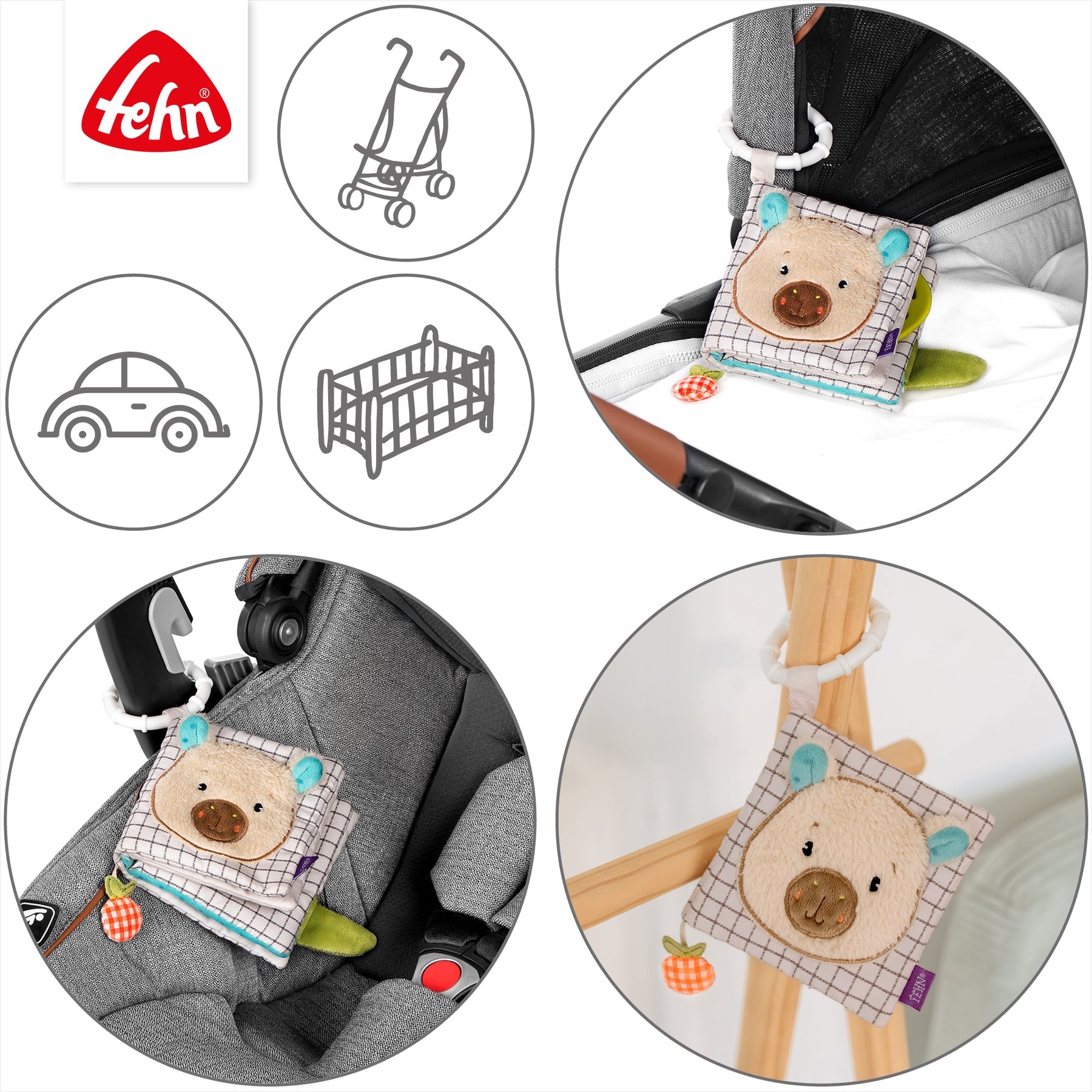 Fehn natur Stoffbuch Capybara Clara