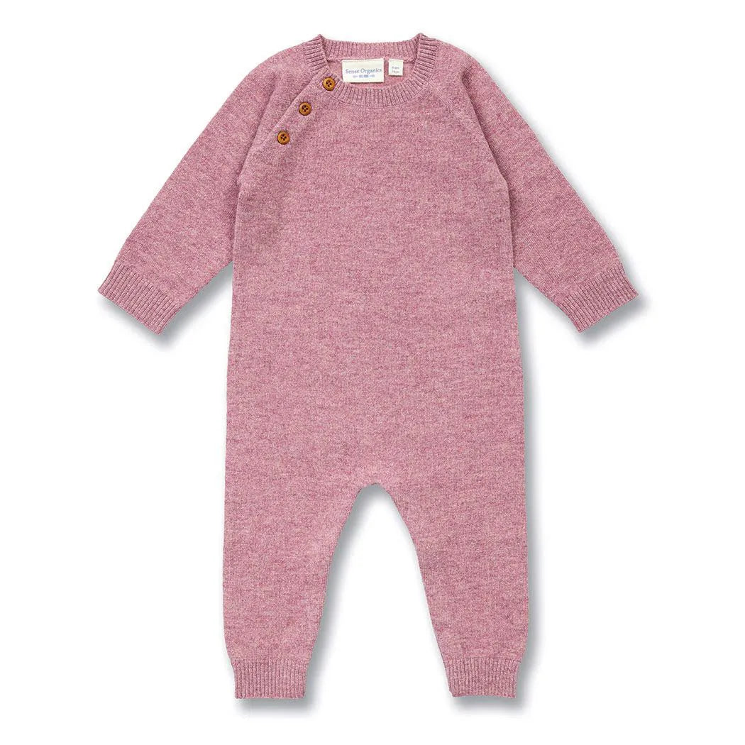 Sense Organics Romper aus Wolle ESKE Mauve Melange