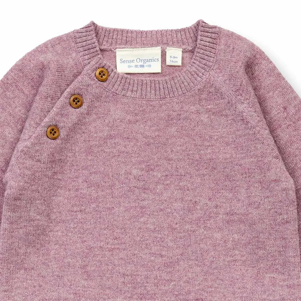 Sense Organics Romper aus Wolle ESKE Mauve Melange