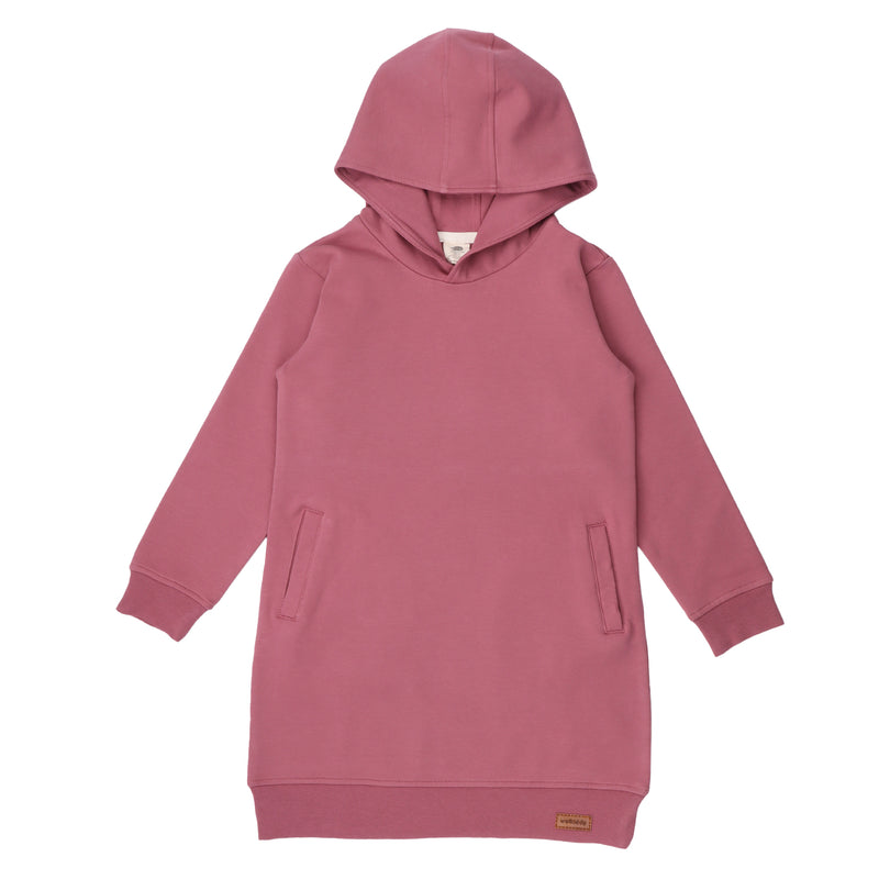 walkiddy Langarm Kleid mit Kapuze Deco Cherry