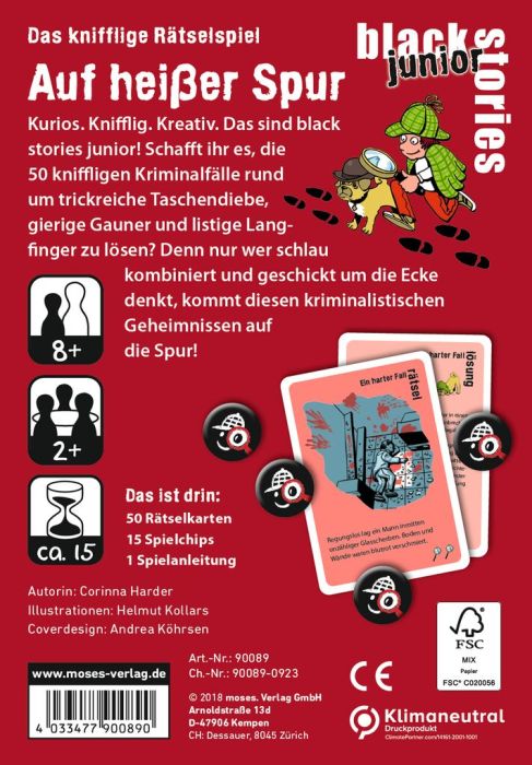 moses Black Stories Junior - Auf heißer Spur