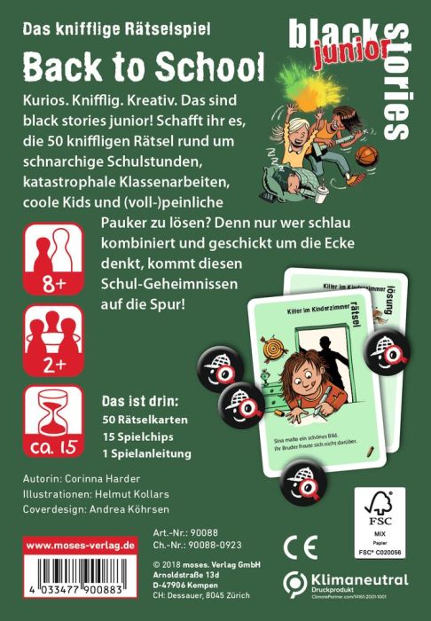 moses Black Stories Junior - Back to School