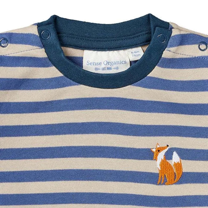 Sense Organics Longsleeve ELAN gestickter Fuchs
