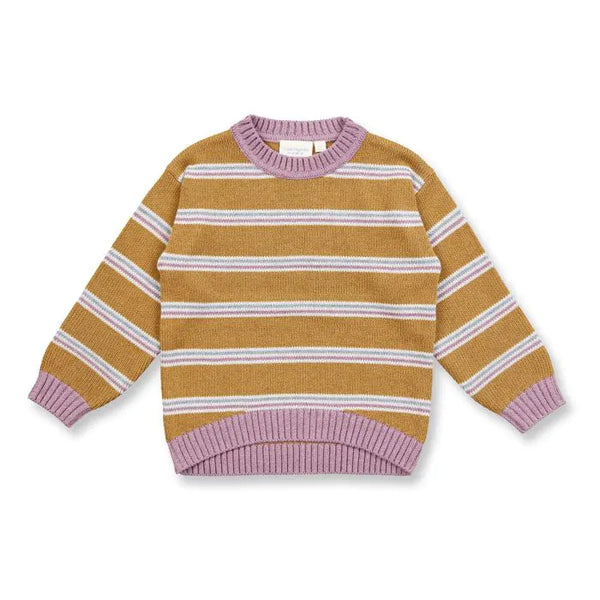 Sense Organics Pullover DELIA Camel-Oatmel-Mauve