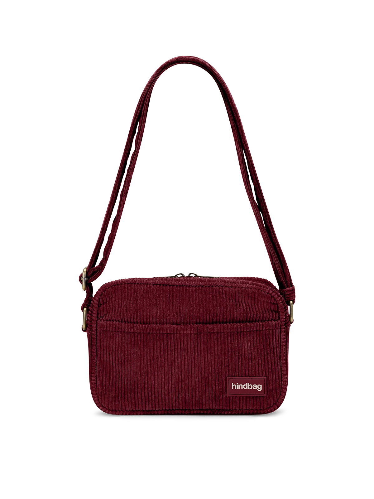 Hindbag Nino Schultertasche Samt bordeaux