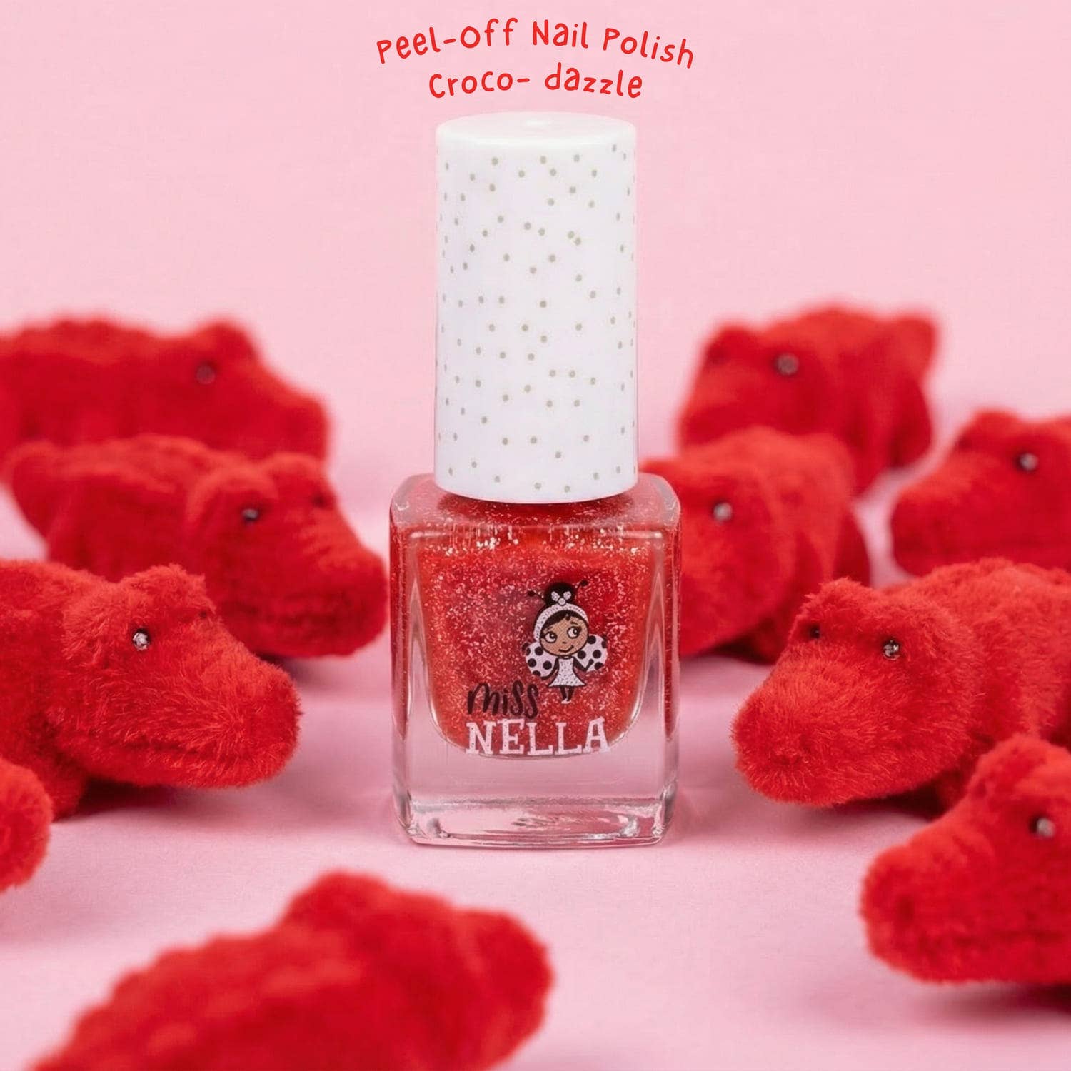 Miss Nella Croco Dazzle Kinder Nagellack zum Abziehen, geruchsfrei