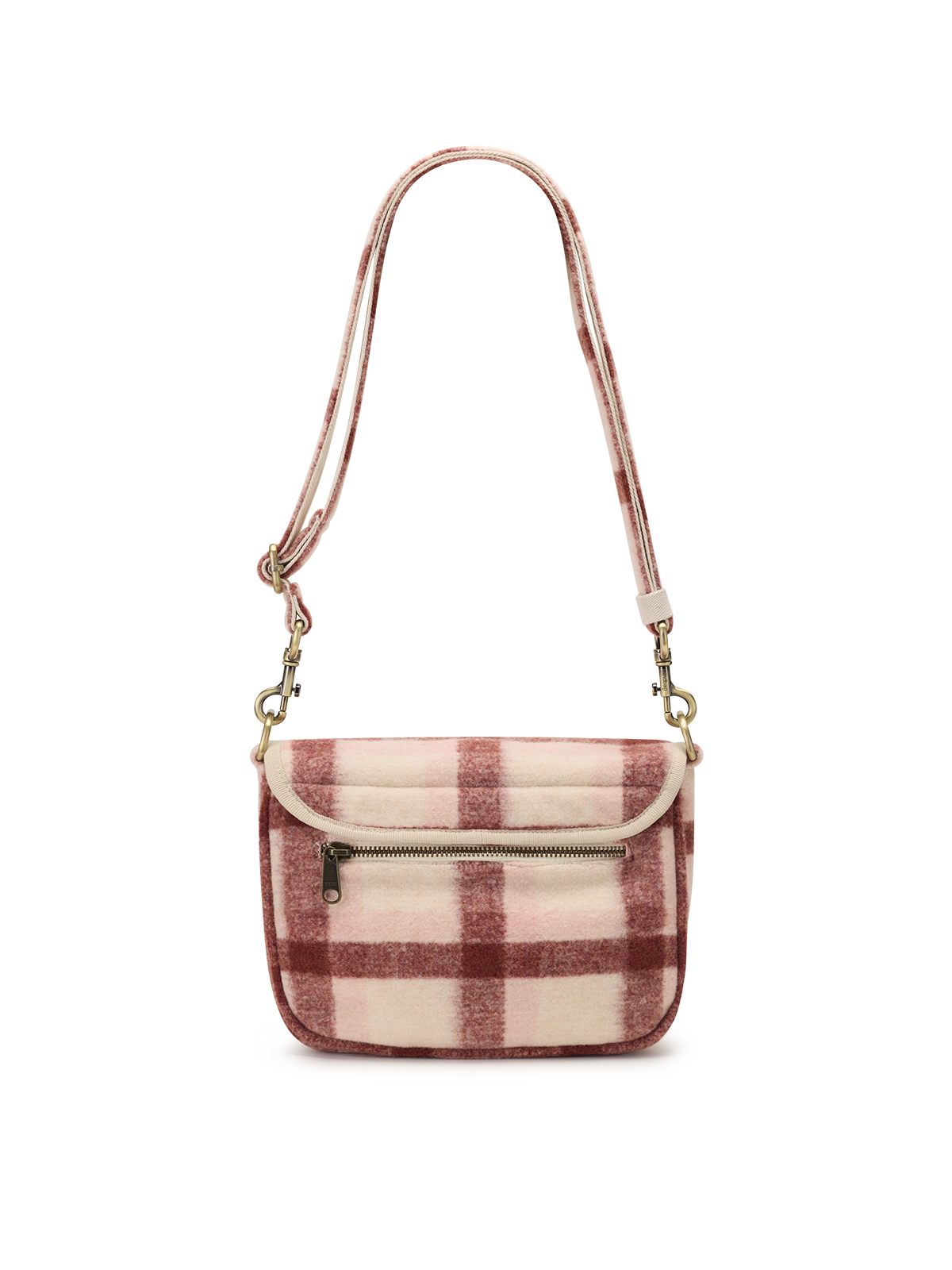 Hindbag Margault-Tasche rosa Tartan
