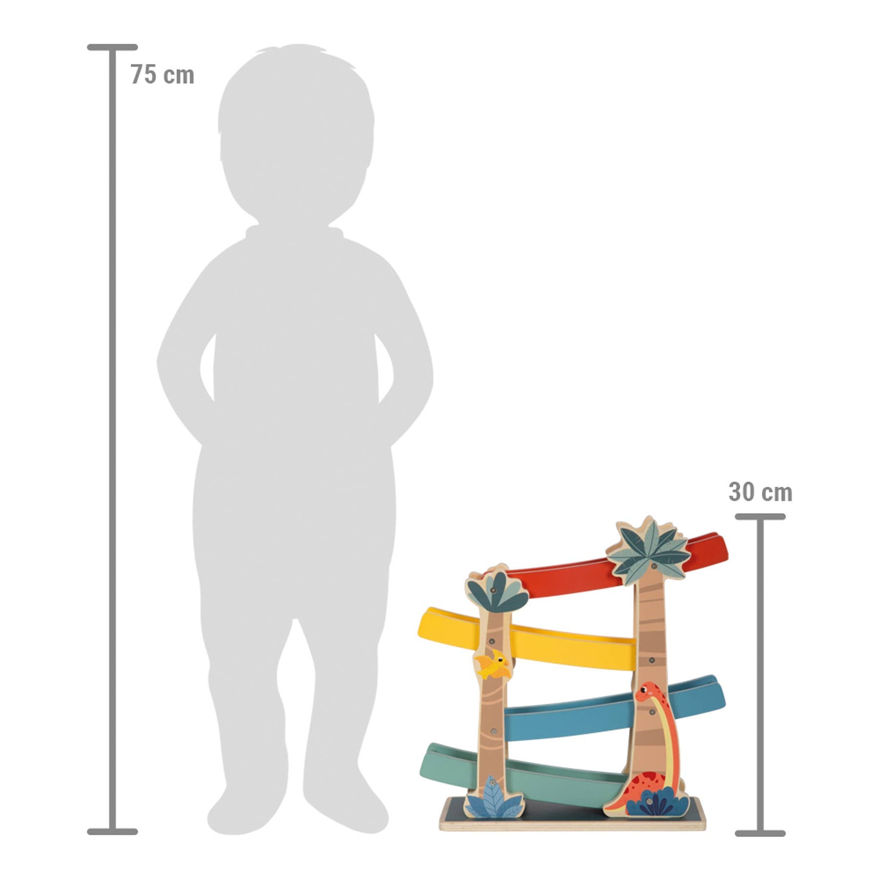 Kugelbahn „Dino“ FSC 100% | Motorik | Holzspielzeug