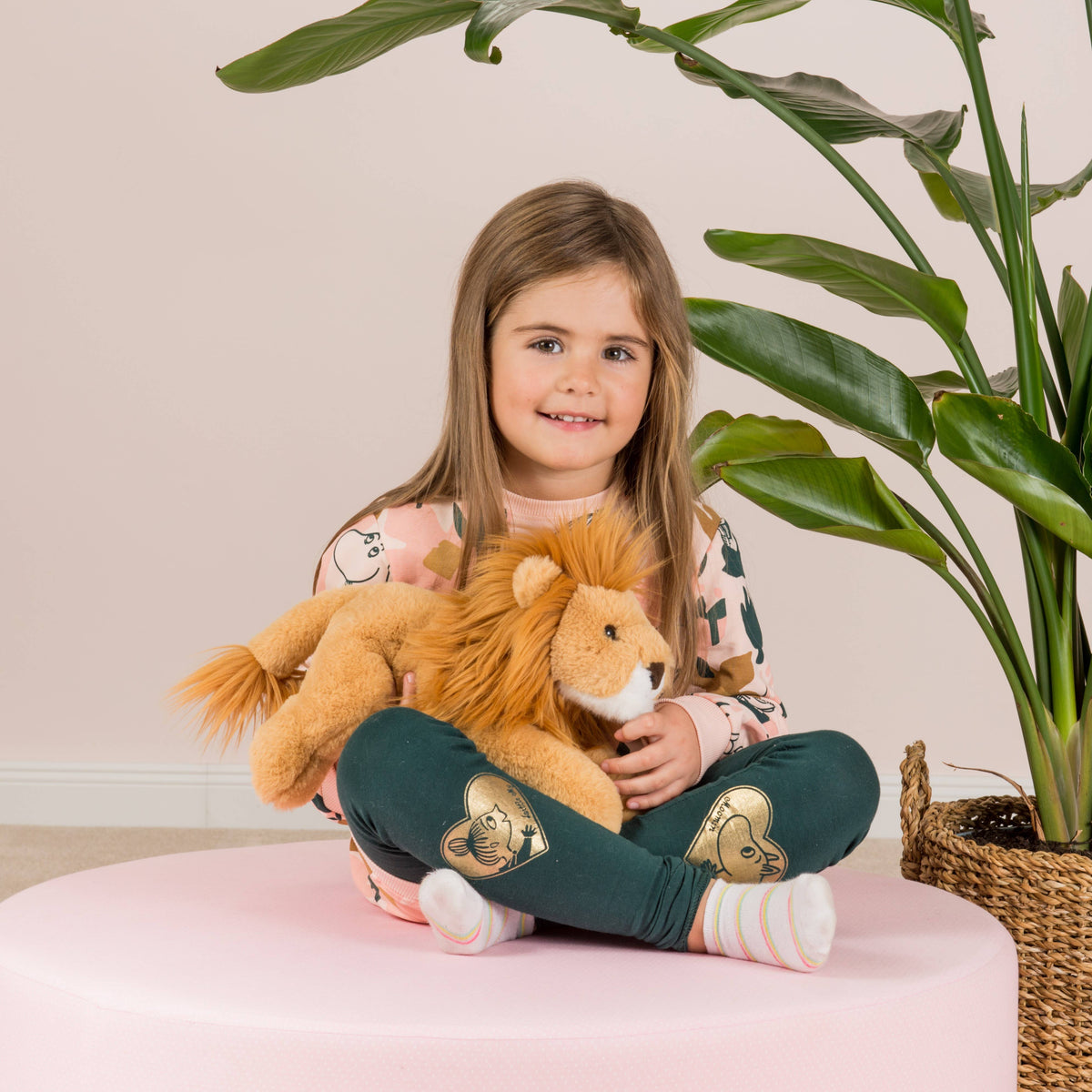 Teddy Hermann Löwe liegend 33 cm - Plüschtier - Stofftier