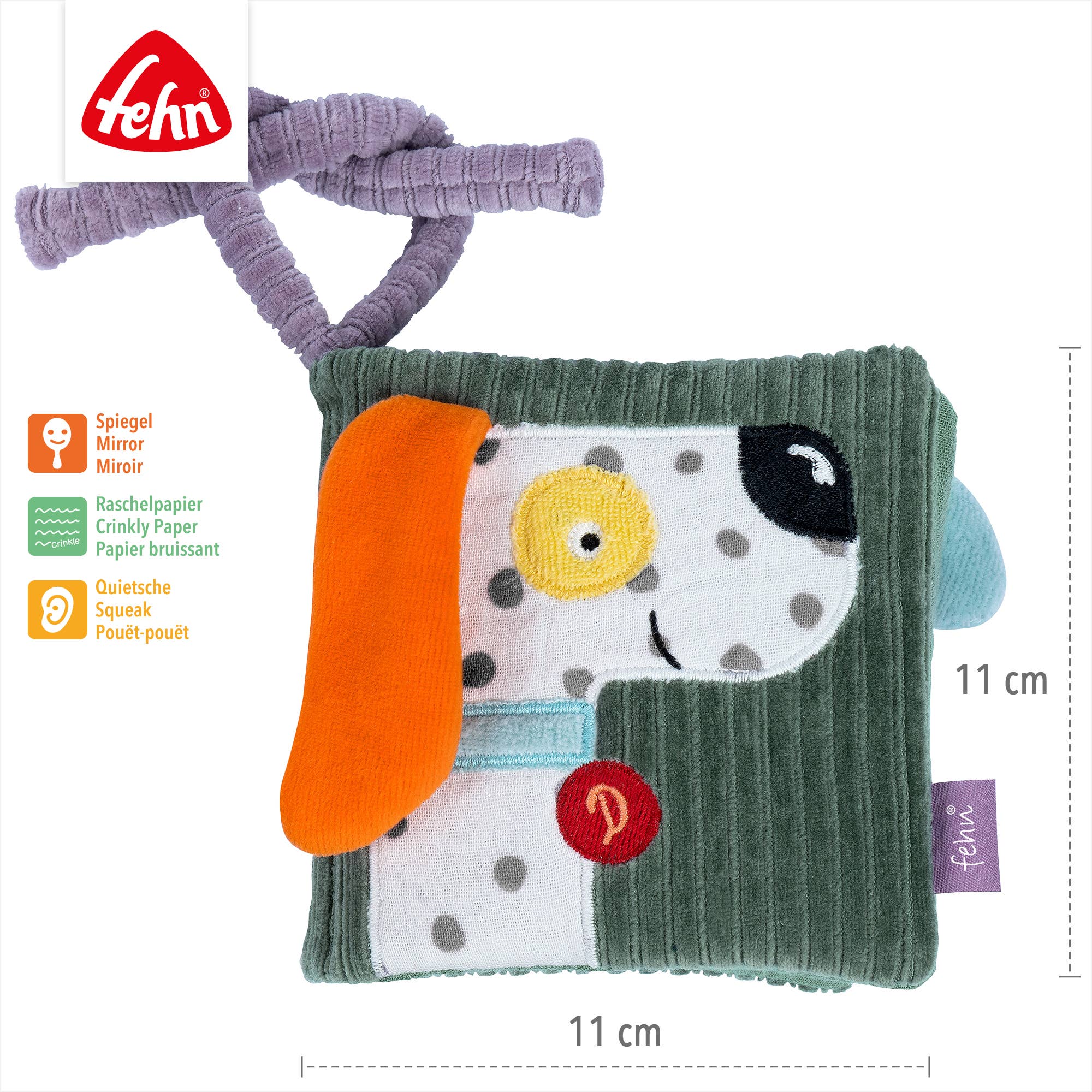 Fehn Stoffbuch Hund - Fühlbuch mit Natur-Motiven