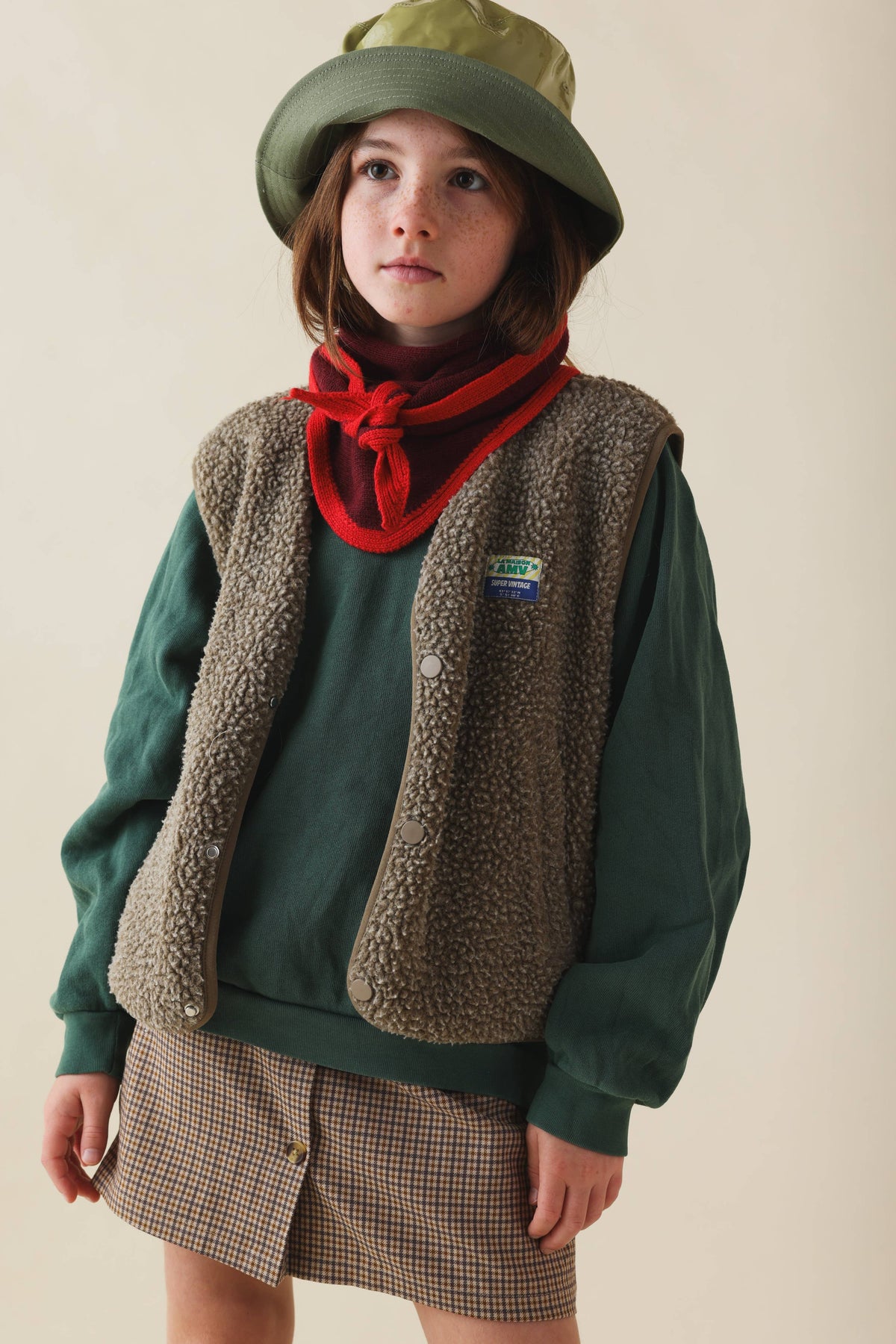 So Family Schal Colette zweifarbig Bordeaux/Rot
