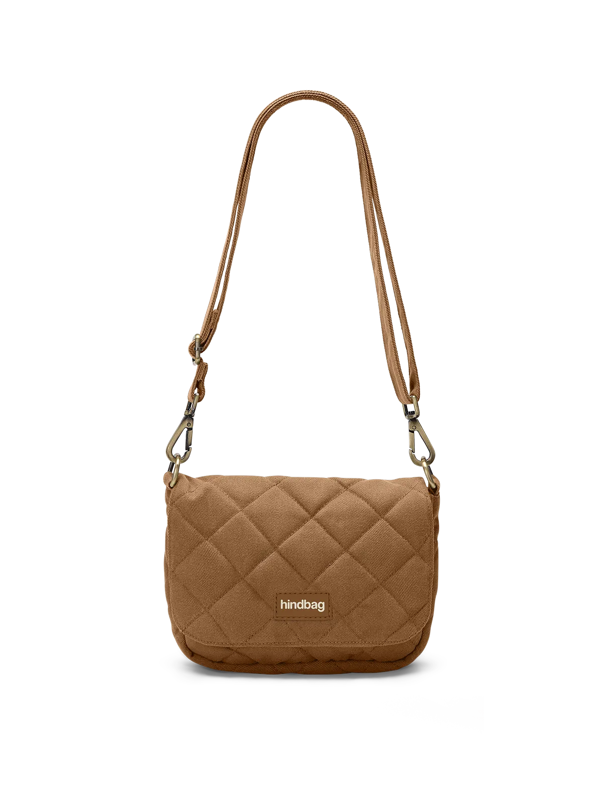 Hindbag gesteppte Tasche Margault – Zimt