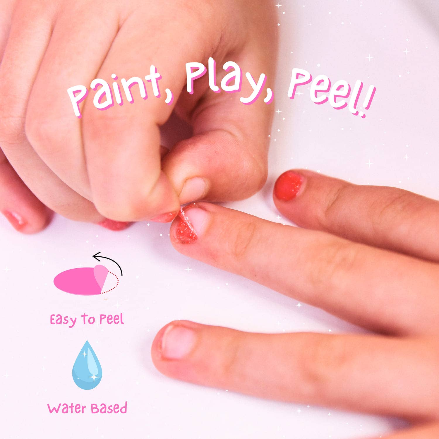 Miss Nella Croco Dazzle Kinder Nagellack zum Abziehen, geruchsfrei