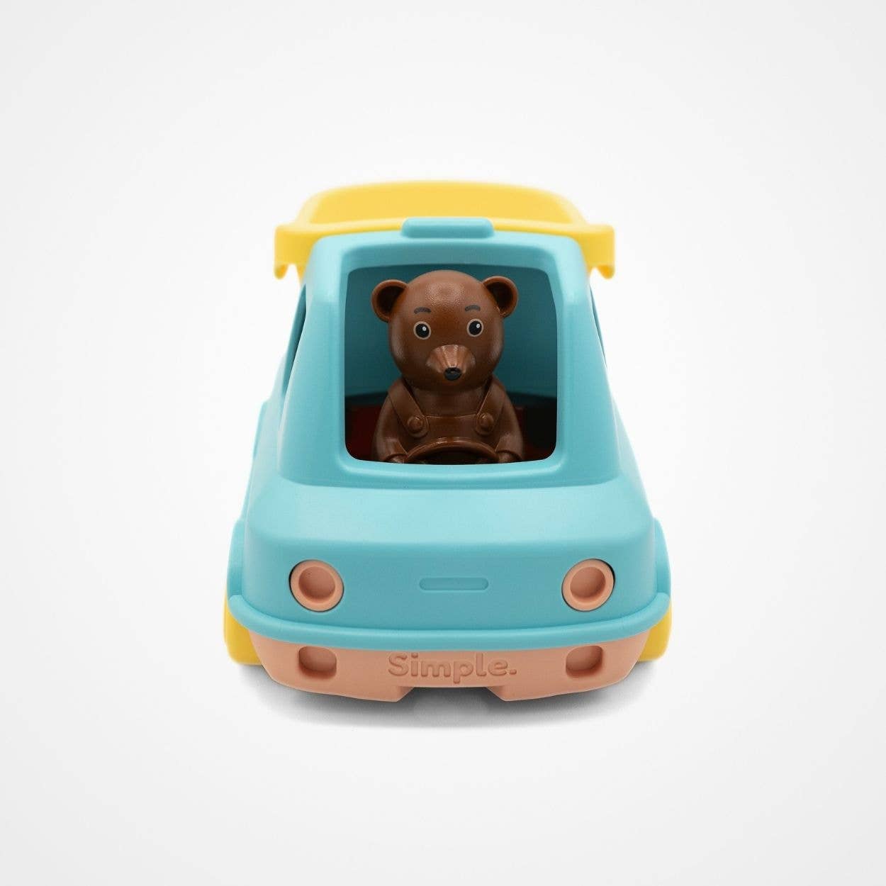 Le Jouet Simple Lastwagen Kipper Kleiner brauner Bär – Minze