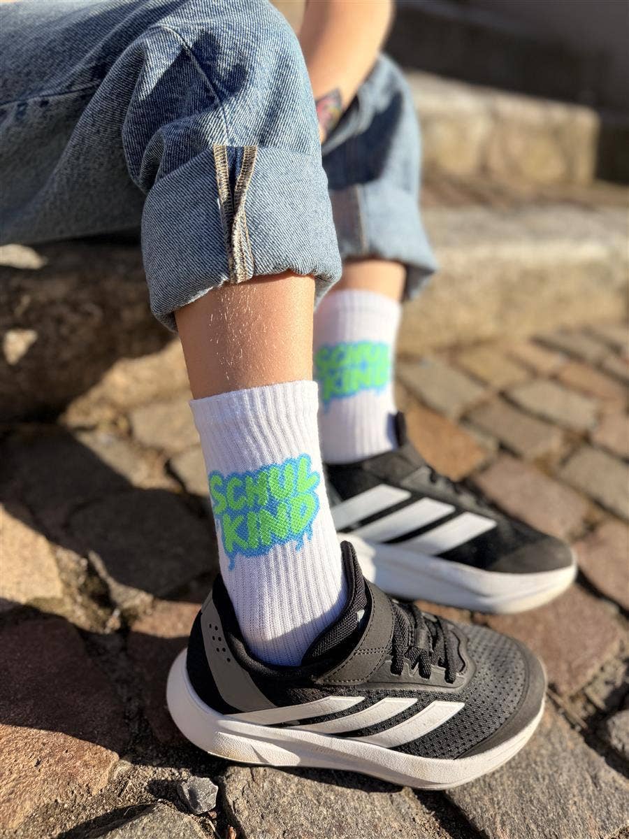 my day my dream Schulkind-Socken Graffiti Grün