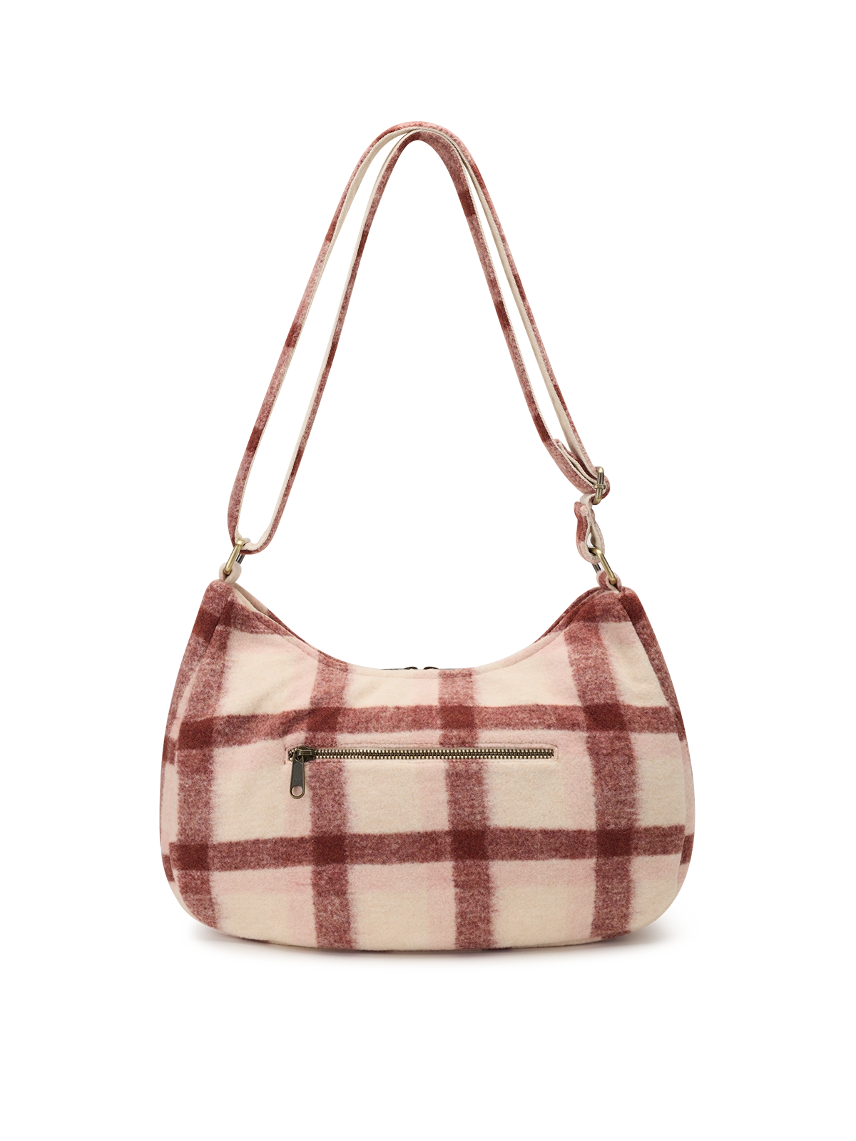 HindbagUmhängetasche Rosa mit rosafarbenem Tartan