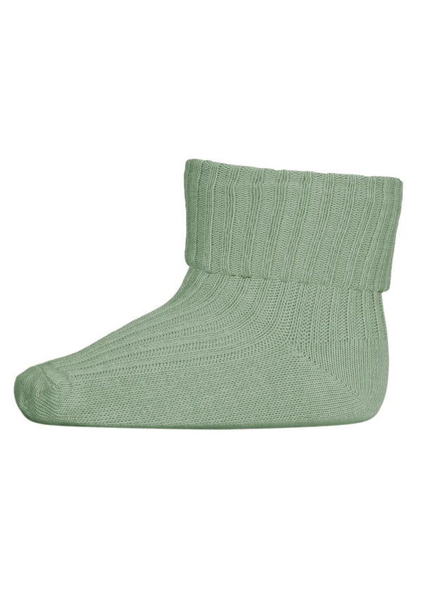 mp Denmark Cotton rip baby socks Granite Green