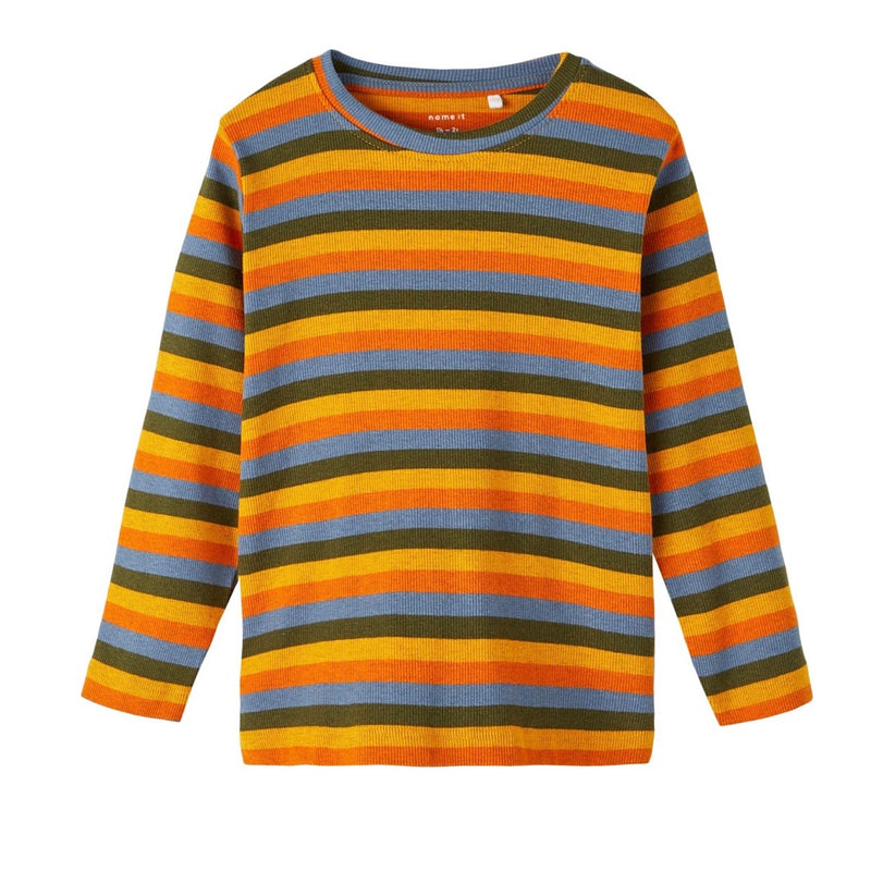 name it Langarmshirt geringelt Autumn Marple (nmmleopold)