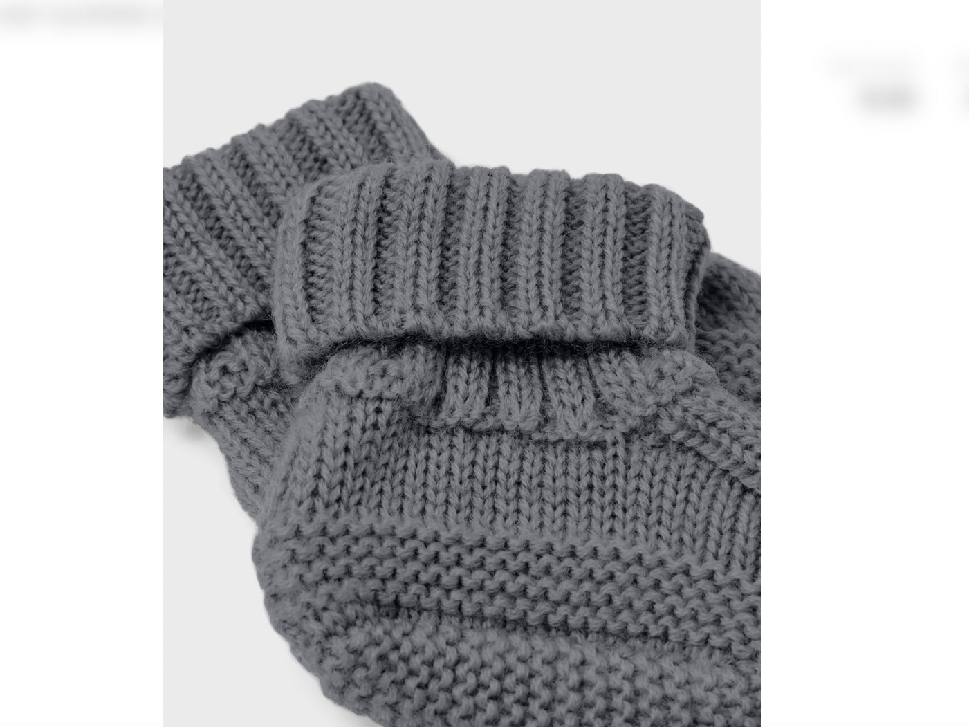 name it gestrickte Baby Schuhe Merinowolle Iron Gate ( nbmwrilla)