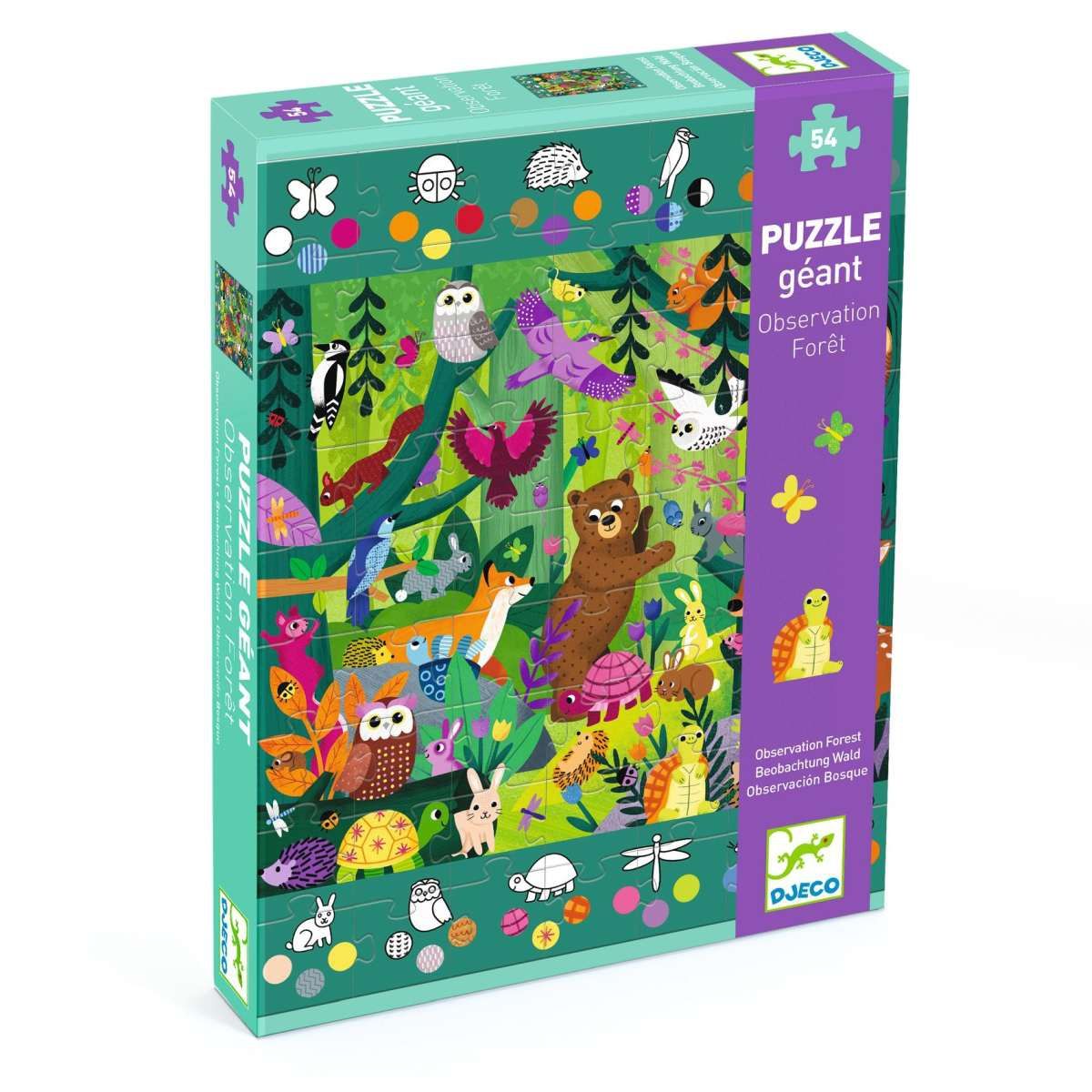 Djeco Bodenpuzzle Wald 54 Teile