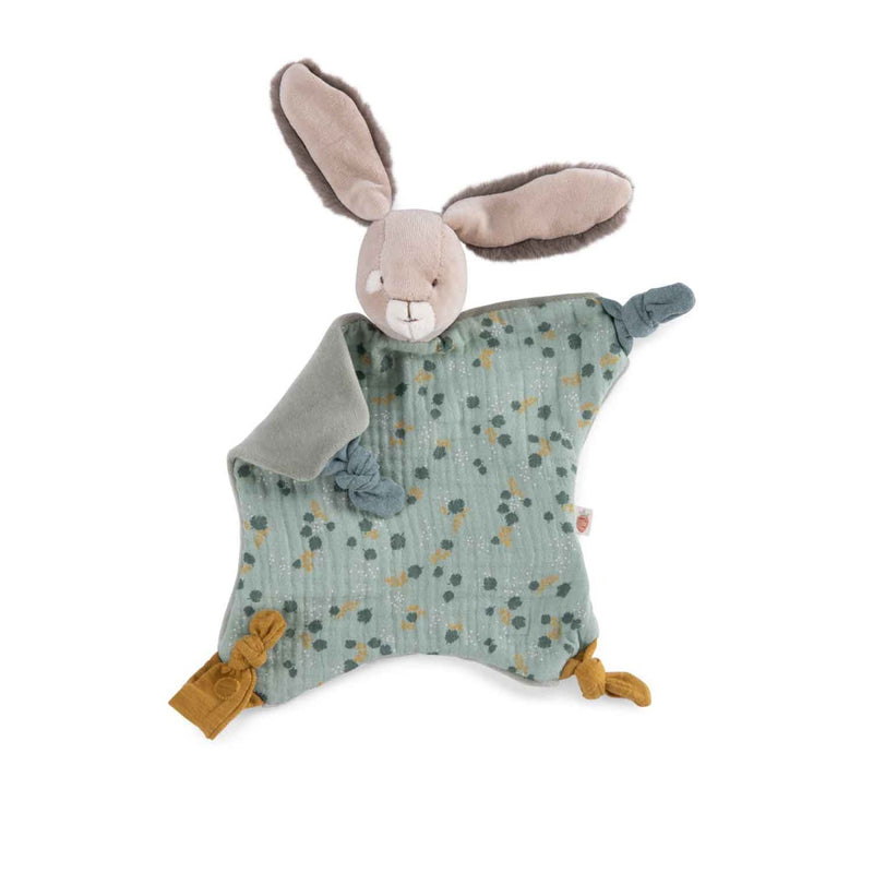 Moulin Roty Trois Petits lapins Schmusetuch Kaninchen grün