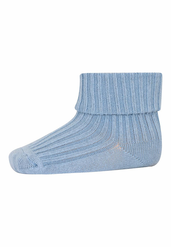 mp Denmark Cotton rip baby socks Dusty Blue