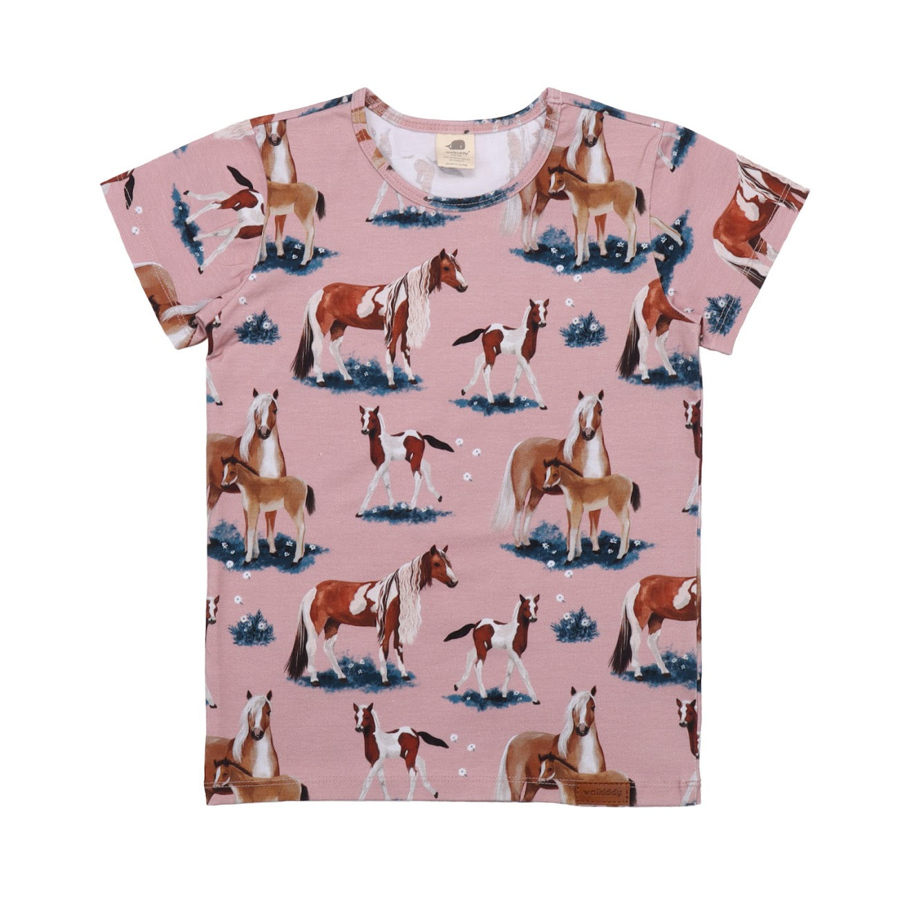 walkiddy T-Shirt Little & Big Horses
