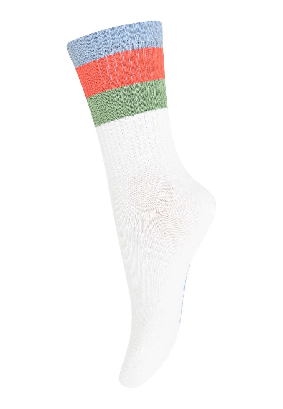 mp Denmark Wide Stripes Socks Snow White