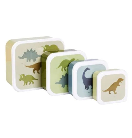 a little lovely company Lunchbox 4er Set Dinosaurier