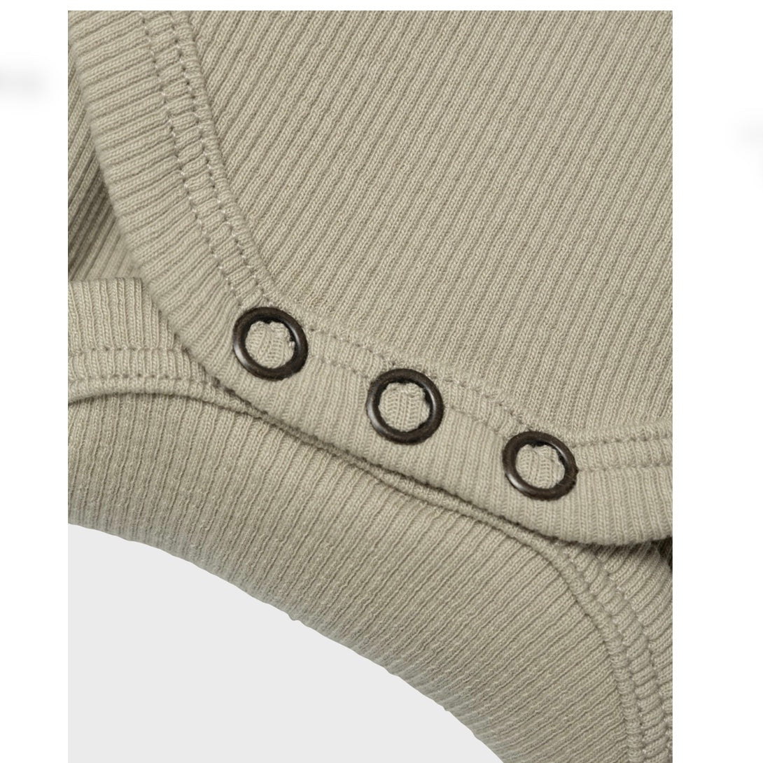 Lil’Atelier Kurzarmbody Moss Gray ( nbmgago)