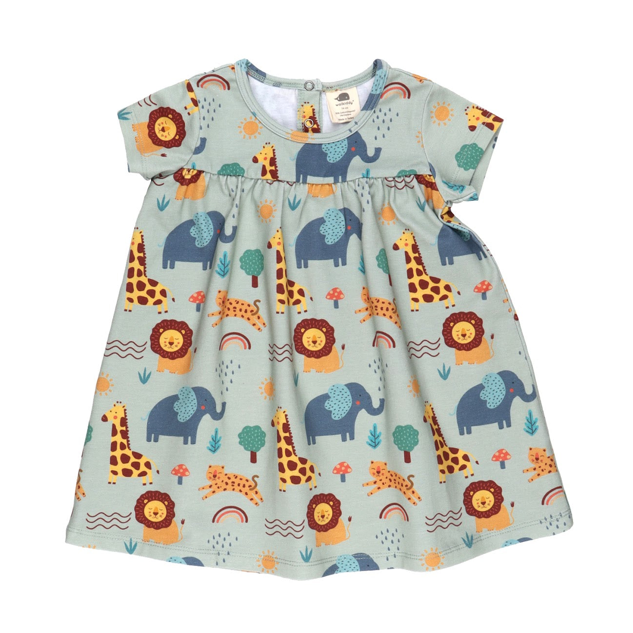 Walkiddy Babydoll Kleid Mini Safari