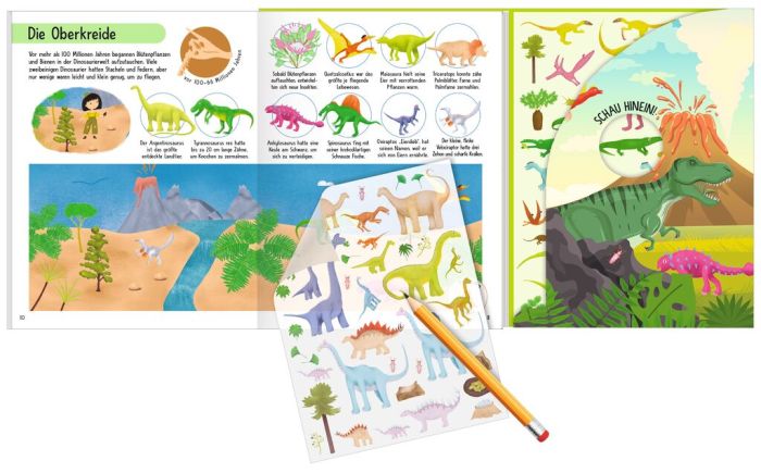 moses Mein magisches Dinosaurier Rubbelsticker-Buch