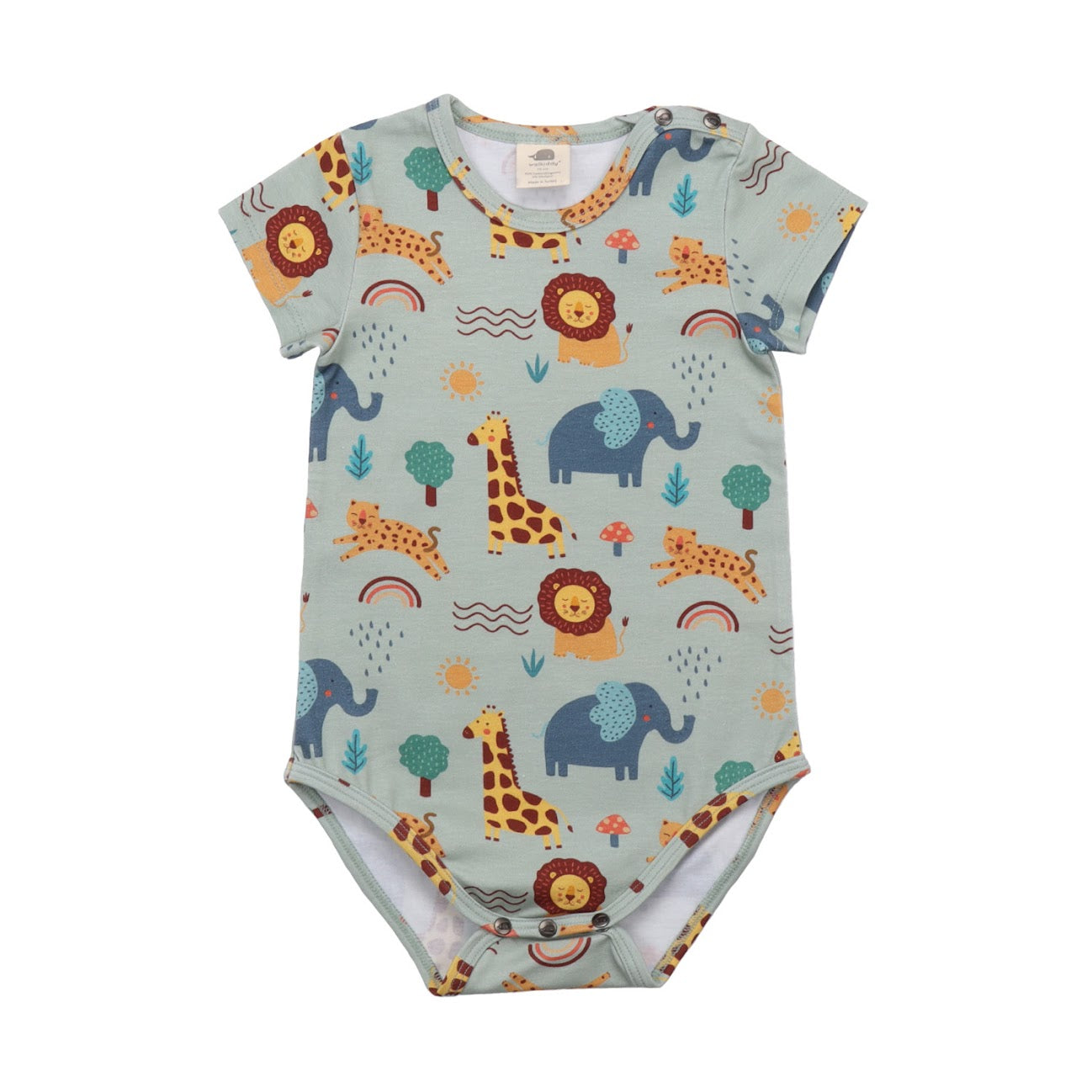 Walkiddy Kurzarmbody Mini Safari