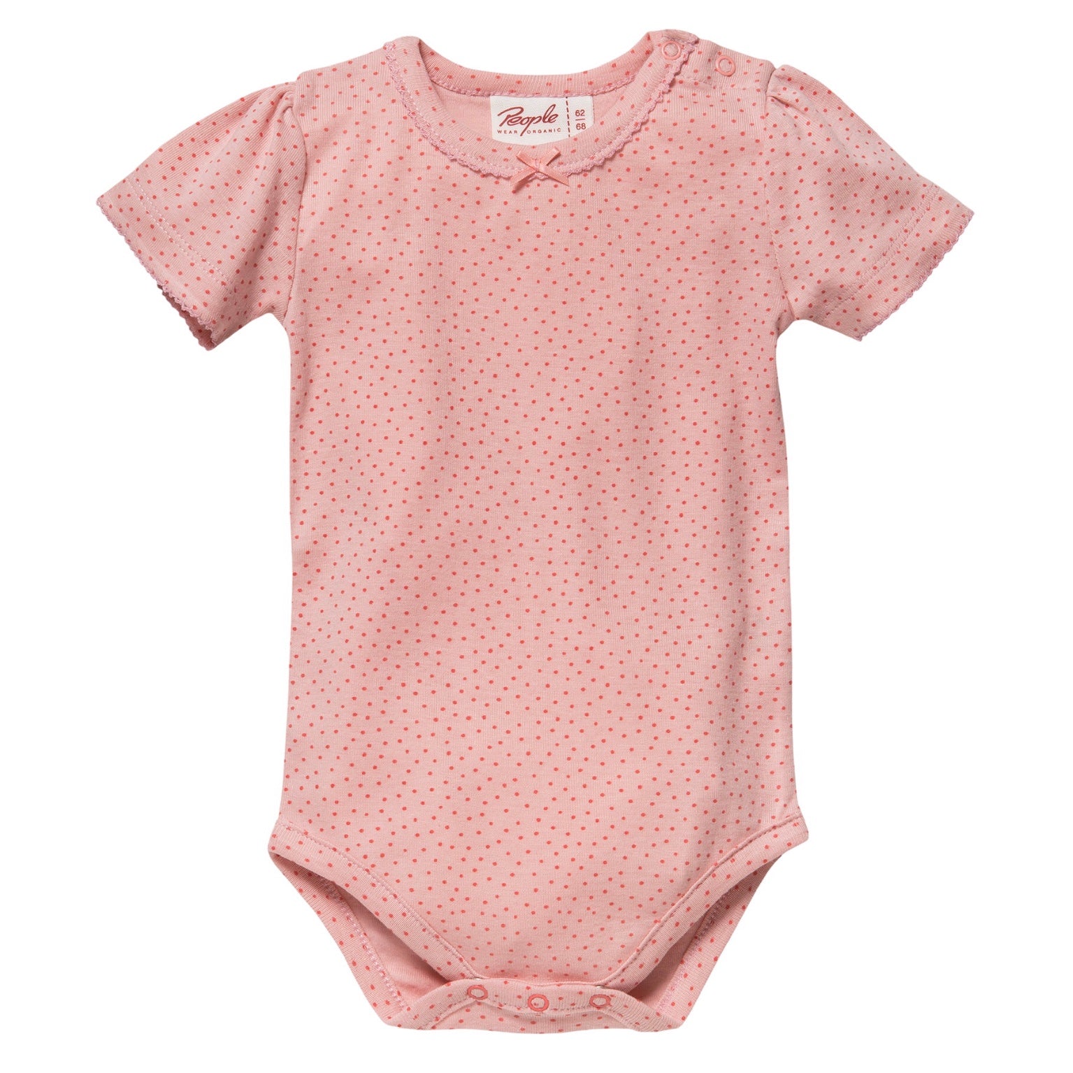 People wear organic Kurzarmbody Rosa mit Pünktchen