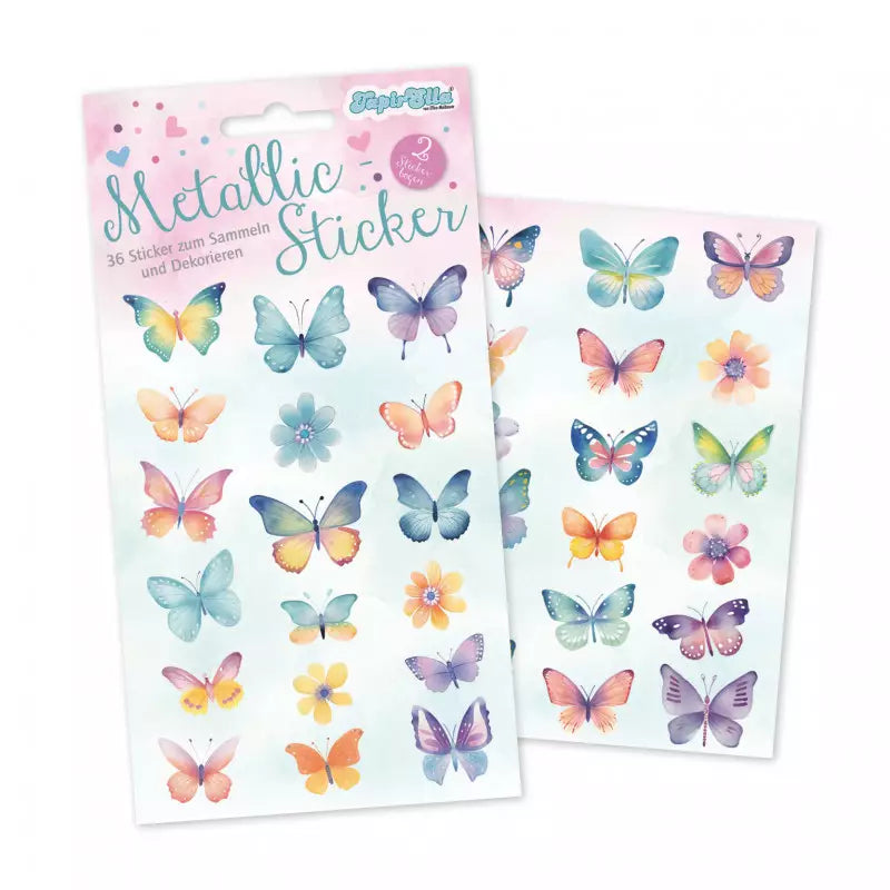 Lutz Mauder Metllic Sticker Schmetterlinge